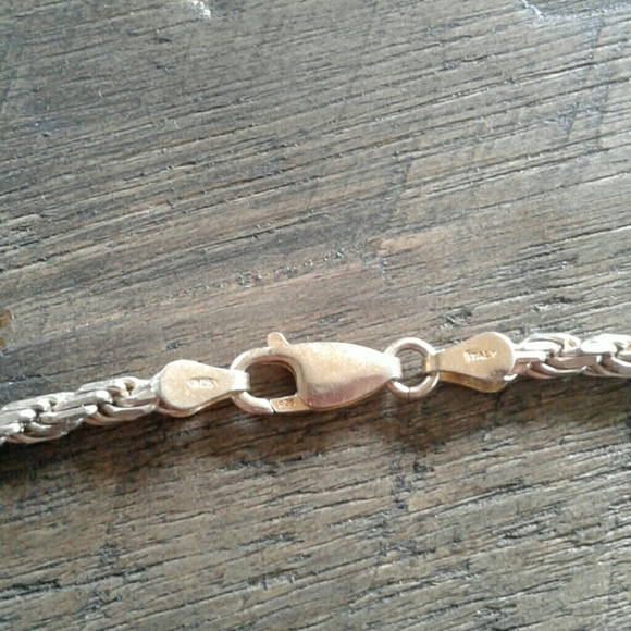 Tri Color Sterling Necklace - Picture 5 of 9